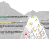 Infos für Schweiz Wildcampen: Grüne Dreiecke zeigen ideale Standorte oberhalb der Waldgrenze. Rote Dreiecke bedeuten Verbot in Schutzgebieten.