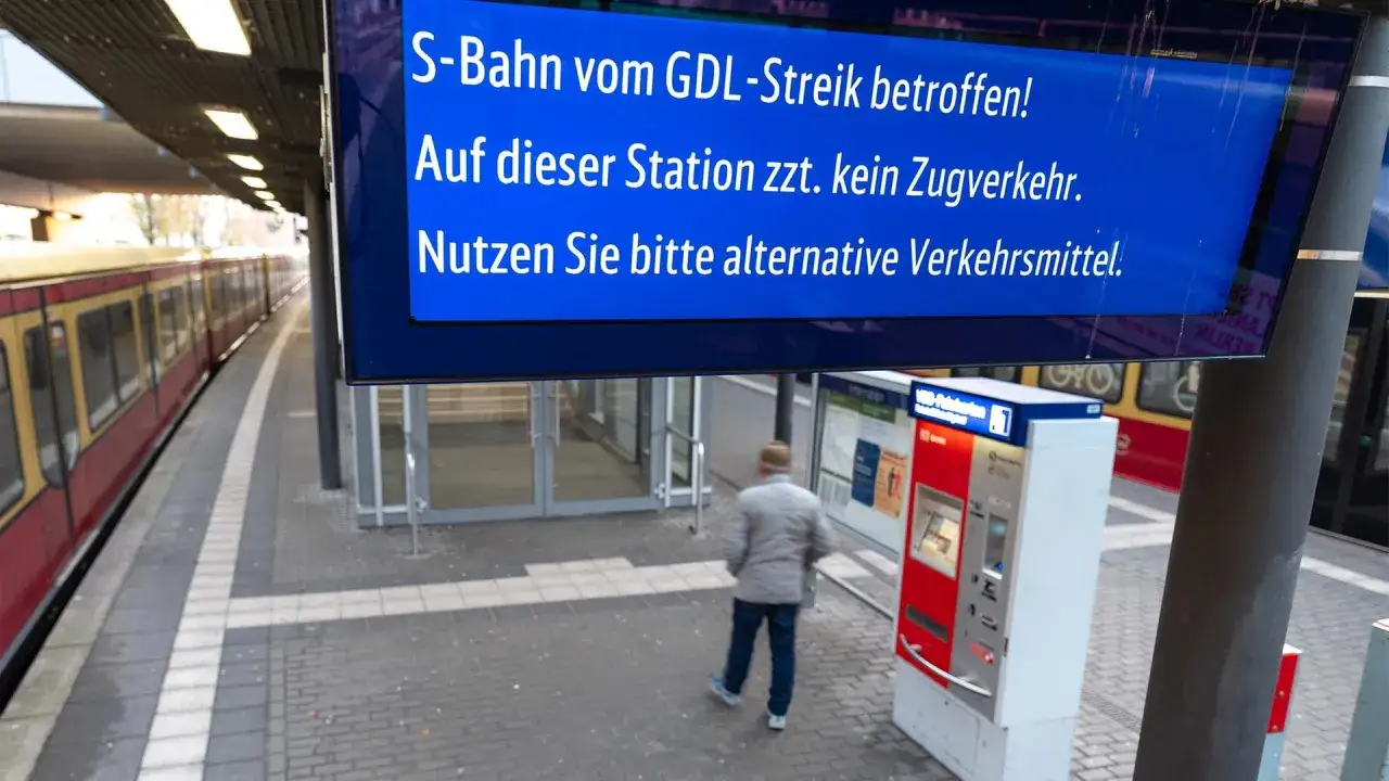 S-Bahn vom GDL-Streik betroffen! Kein Zugverkehr auf dieser Station. Bitte alternative Verkehrsmittel nutzen.